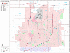 Sioux Falls Digital Map Premium Style